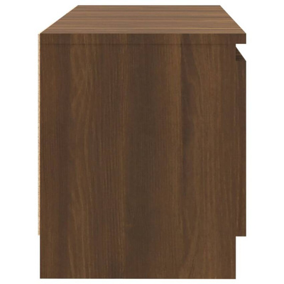 vidaXL Szafka pod TV z LED, brązowy dąb, 120x30x35,5 cm