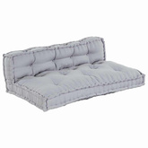 Poduszka do sofy paletowej 2 pcs Szary 120 x 80 x 38 cm tkanina