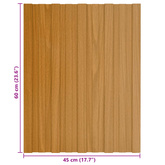 Panel dachowy 12 pcs naturalny 60 x 45 cm Stal galwanizowana