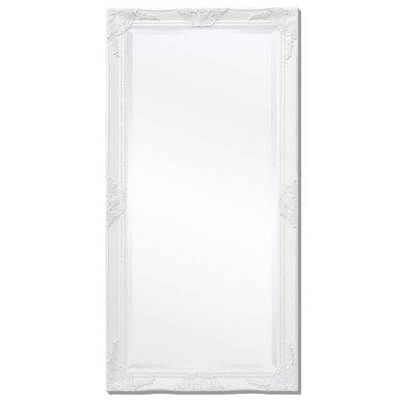 vidaXL Lustro ścienne w stylu barokowym, 120x60 cm, białe