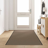 Dywanik wejściowy Beżowy i czarny 120 x 350 cm 100% poliamid