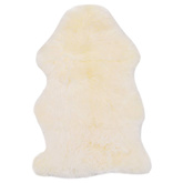 vidaXL Dywanik ze skóry owczej, 60 x 90 cm, biały