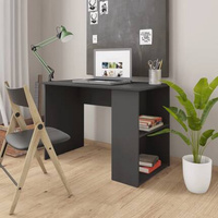 vidaXL Biurko, szare, 110x60x73 cm, materiał drewnopochodny