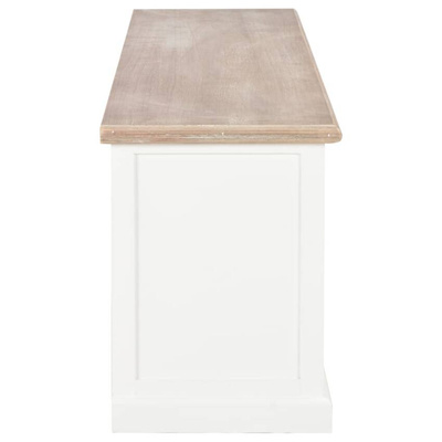 vidaXL Szafka pod TV, biała, 110x30x40 cm, materiał drewnopochodny