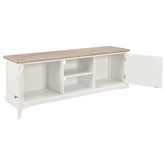 vidaXL Szafka pod TV, biała, 110x30x40 cm, materiał drewnopochodny