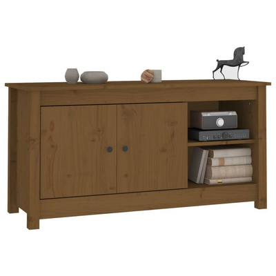 vidaXL Szafka pod TV, miodowy brąz, 103x36,5x52 cm, drewno sosnowe