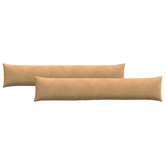 Poduszki na sofę 2 pcs Brązowy 200 x 40 cm Tkanina sztruksowa