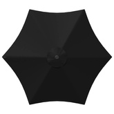 Parasol ogrodowy z podstawą 300 x 300 cm Poliester Prostokątny
