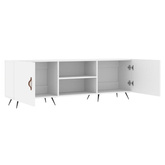 vidaXL Szafka pod TV, biała, 150x30x50 cm, materiał drewnopochodny
