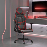 vidaXL Fotel gamingowy, czarno-bordowy, sztuczna skóra wariant 4