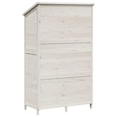 Shed ogrodowy Biały 106 x 56 x 176,5 cm Drewno Świerkowe