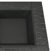 vidaXL Ogrodowe palenisko z pogrzebaczem, 81x81x47 cm, XXL, stal