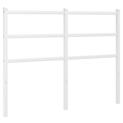 Metalowe wymienne wezgłowie, białe, 120 cm