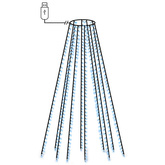 Lampki na choinkę, 500 niebieskich LED, 500 cm, wewn./zewn.