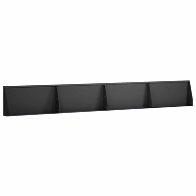 Mur oporowy 4 szt. 80 x 12 x 30 cm Stal Czarny