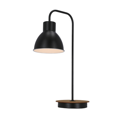 Lampka nocna Vario czarna metalowa loftowa E27