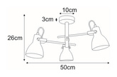 Lampa sufitowa K-8110 z serii KANTI