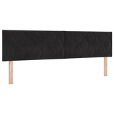 Łóżko z pojemnikiem i materacem LED Czarny 180 x 200 cm Welur
