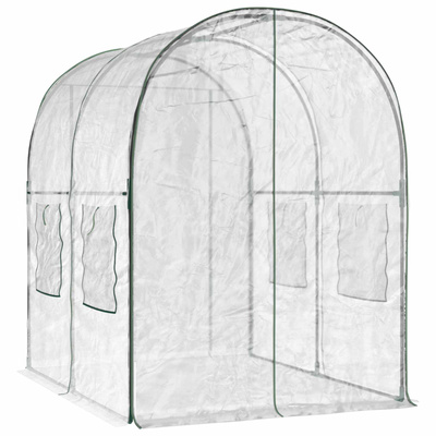 Szklarnia z ramą 160 x 200 x 192,5 cm PVC przezroczysty