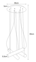 Lampa wisząca K-4401 z serii MILE BLACK