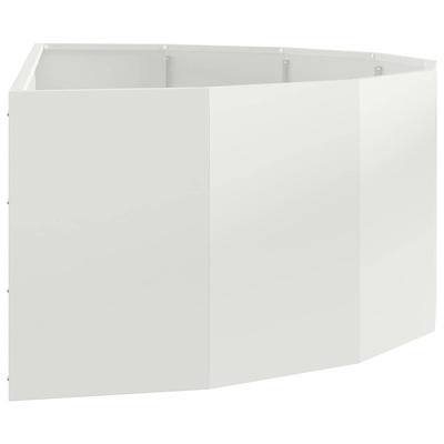 Donica Biały 120 x 60 x 35 cm Stal