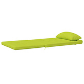 Poduszki na krzesła Gładki 2 pcs Jasnozielony 58 x 77 x 4,5 cm