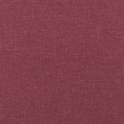 Sofa 2-osobowa, winna czerwień, 140 cm, tapicerowana tkaniną
