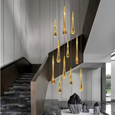 Lampa wisząca Abigali Melted Gold 3W 3000K, złoty