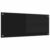 Panel kuchenny Czarny 100 x 40 cm szkło hartowane