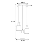 Lampa wisząca K-5257 z serii ALTO