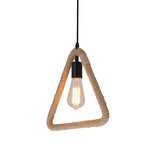 Triun lampa wisząca czarny+beżowy 1x40W E27