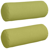 Poduszki Wałkowe 2 pcs Jasnozielony ? 25 x 70 cm tkanina
