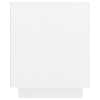 vidaXL Szafka pod TV, biała, 74x35x44 cm, lite drewno sosnowe