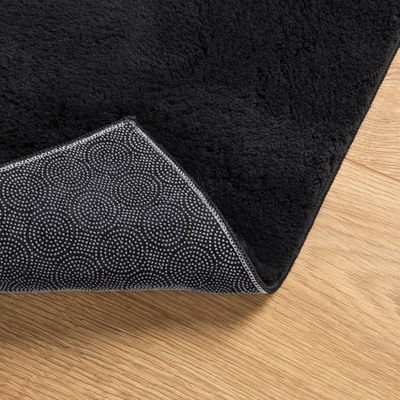 vidaXL Dywan HUARTE z krótkim włosiem, czarny, 240x240 cm