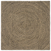 Dywany pokojowe Naturalny i czarny 120 x 120 cm Juta