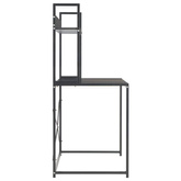vidaXL Biurko komputerowe, czarne, 120 x 60 x 138 cm