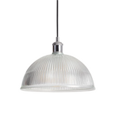 Lampa Wisząca szklana transparentna E27 ?30cm Abruzzo Pigali