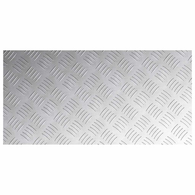 Stopień Prostokątny 2 pcs Srebrny 80 x 40 cm Aluminium