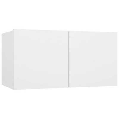vidaXL Szafka wisząca pod TV, biała, 60x30x30 cm
