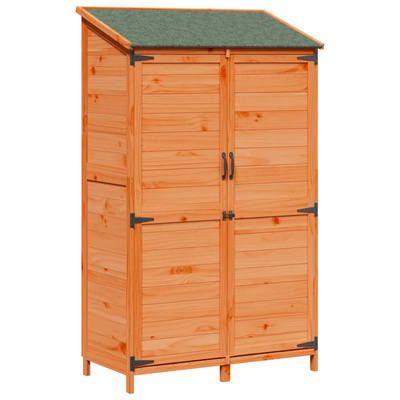 Shed ogrodowy brązowy 106,5 x 56 x 176 cm Drewno Świerkowe