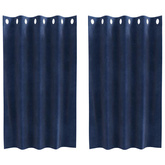 Zasłony zaciemniające 2 pcs Ciemnoniebieski 140 x 140 cm