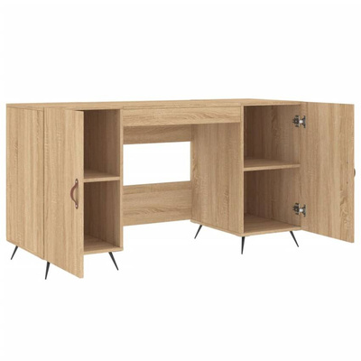 vidaXL Biurko, dąb sonoma, 140x50x75 cm, materiał drewnopochodny