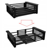 Koszyk stalowy czarny black mat