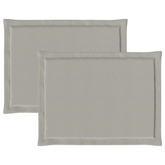 Poduszki na siedziska 2 pcs jasnoszary 47 x 36 x 2 cm Poliester