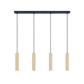 Lampa Wiszaca cztery złote tuby GU10 Abruzzo Trotti
