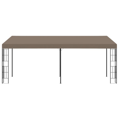 vidaXL Altana przyścienna, 6 x 3 m, taupe, tkanina