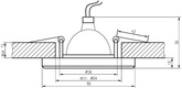 Zestaw 3 opraw Candellux 99-48325 Zestaw trzech opraw SS-13 bezbarwne 3X50W GU10 bez żarówki