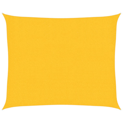 Żagiel przeciwsłoneczny, 160 g/m?, żółty, 2,5x3 m, HDPE