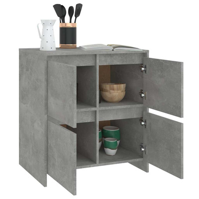 Szafka, szarość betonu, 70x41x75 cm, materiał drewnopochodny