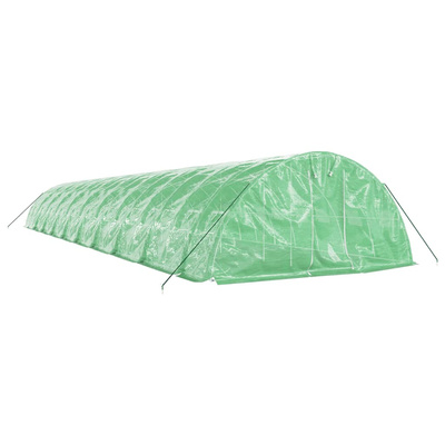 Szklarnia ze stalową ramą, zielona, 100 m?, 20x5x2,3 m